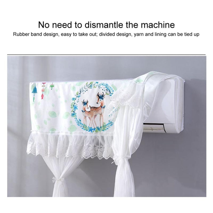 Do Not Take Dust-proof And Anti Direct Blowing Simple Wind Hanging Machine Air Conditioner Moon Cover, Size:Width 86 × Thickness 20 × Height 90cm(Cane Vine) - Dust Covers by buy2fix | Online Shopping UK | buy2fix