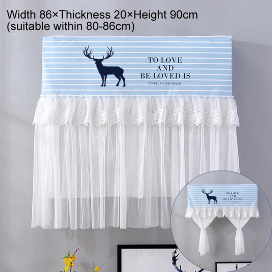 Do Not Take Dust-proof And Anti Direct Blowing Simple Wind Hanging Machine Air Conditioner Moon Cover, Size:Width 86 × Thickness 20 × Height 90cm(Striped Deer) by buy2fix