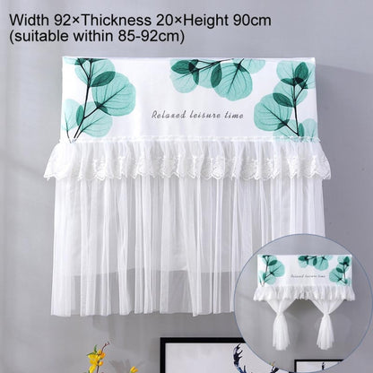 Do Not Take Dust-proof And Anti Direct Blowing Simple Wind Hanging Machine Air Conditioner Moon Cover, Size:Width 92 × Thickness 20 × Height 90cm(Round Leaf) - Dust Covers by buy2fix | Online Shopping UK | buy2fix