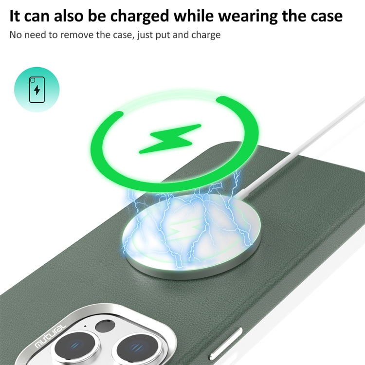 For iPhone 15 Pro Max Mutural Mingdian Series MagSafe Magnetic Phone Case(Brown) by Mutural