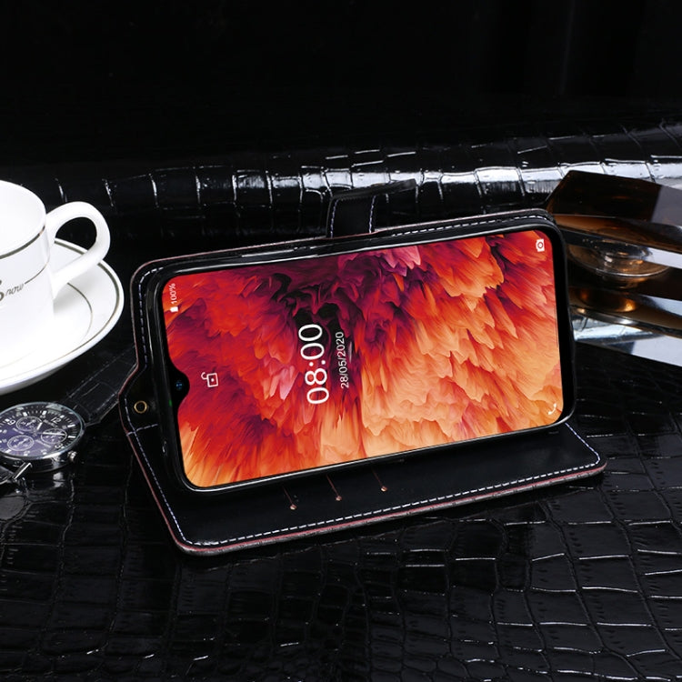 For Ulefone Note 8P idewei Crocodile Texture Horizontal Flip Leather Case with Holder & Card Slots & Wallet(Black) by buy2fix