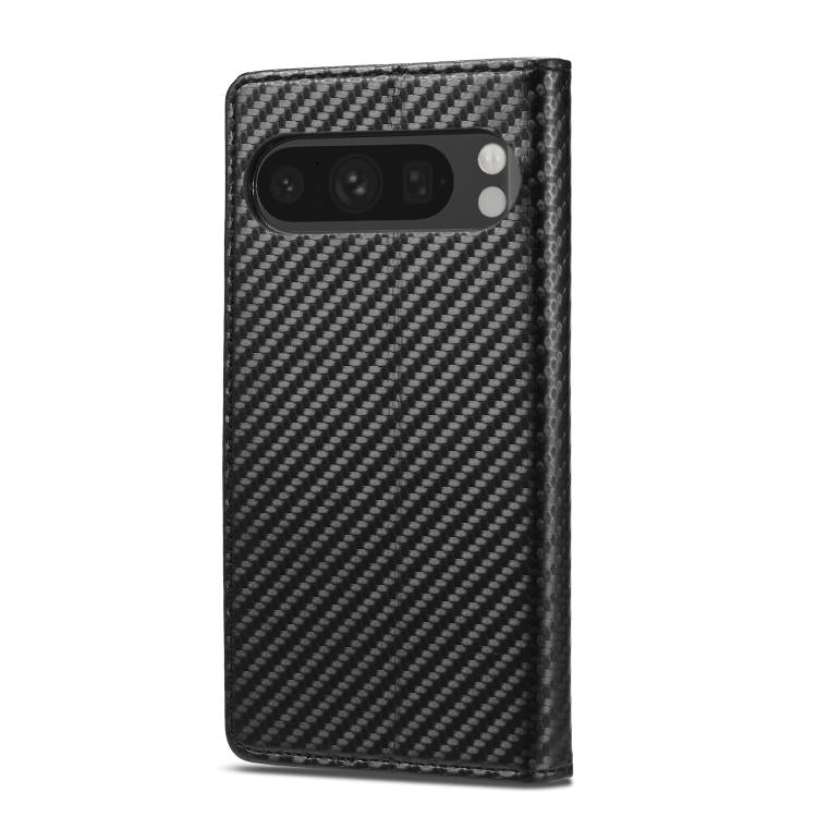 For Google Pixel 10 Pro XL LC.IMEEKE Carbon Fiber Leather Phone Case(Vertical Black) - Google Cases by LC.IMEEKE | Online Shopping UK | buy2fix