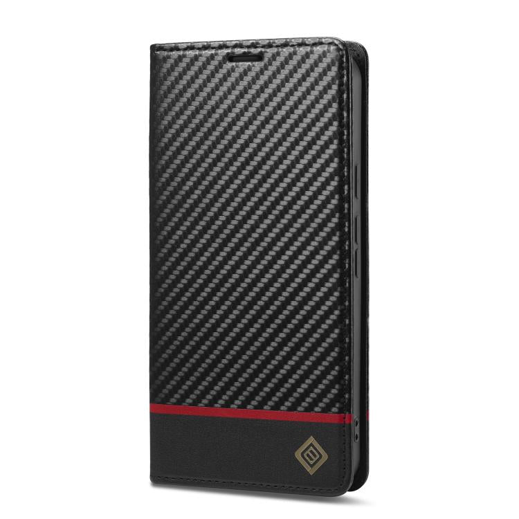 For Google Pixel 10 Pro XL LC.IMEEKE Carbon Fiber Leather Phone Case(Horizontal Black) - Google Cases by LC.IMEEKE | Online Shopping UK | buy2fix