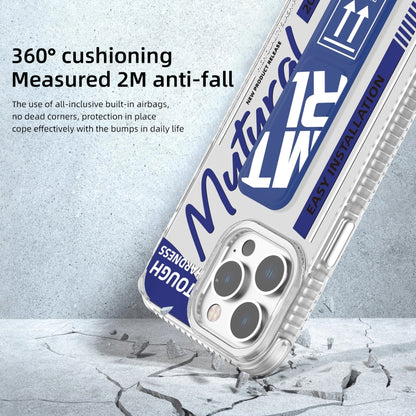 For iPhone 15 Pro Mutural Wing Flash Series TPU Phone Case with IML Stand(Yellow) - iPhone 15 Pro Cases by Mutural | Online Shopping UK | buy2fix