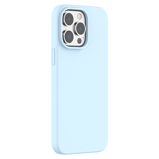 For iPhone 15 Pro Mutural Yuemu Series Liquid Silicone Phone Case(Light Blue) - iPhone 15 Pro Cases by Mutural | Online Shopping UK | buy2fix