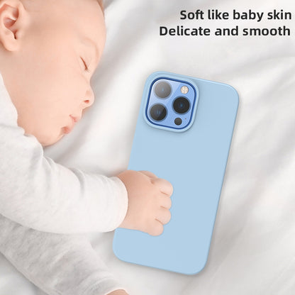 For iPhone 15 Pro Mutural Yuemu Series Liquid Silicone Phone Case(Light Blue) - iPhone 15 Pro Cases by Mutural | Online Shopping UK | buy2fix