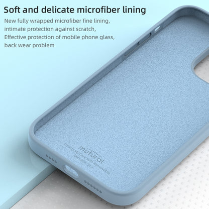 For iPhone 15 Pro Mutural Yuemu Series Liquid Silicone Phone Case(Light Blue) - iPhone 15 Pro Cases by Mutural | Online Shopping UK | buy2fix