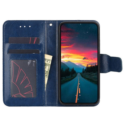 For Motorola Moto G Play 4G 2024 Crystal Texture Leather Phone Case(Royal Blue) - Motorola Cases by buy2fix | Online Shopping UK | buy2fix