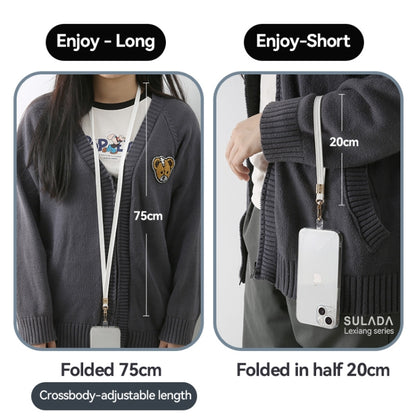 SULADA Multifunctional Universal Mobile Phone Lanyard, Style:Long Style(White) - Lanyards & Wrist Straps by SULADA | Online Shopping UK | buy2fix