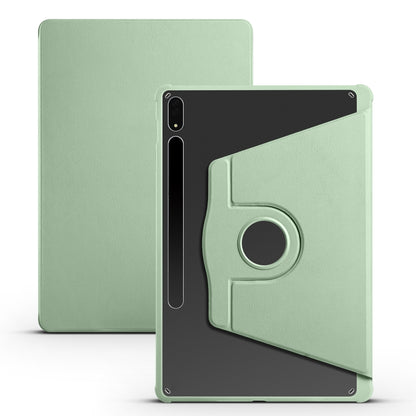 For Samsung Galaxy Tab S8+ X800 Acrylic 360 Degree Rotation Holder Tablet Leather Case(Matcha Green) by buy2fix