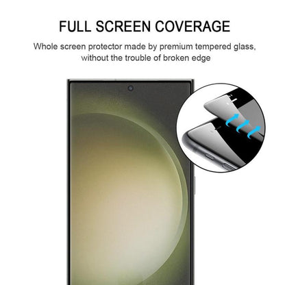 For Samsung Galaxy S23 Ultra 5G Full Glue Screen Tempered Glass Film, Support Fingerprint Unlocking by buy2fix