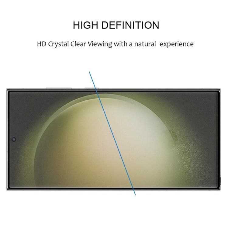 For Samsung Galaxy S23 Ultra 5G Full Glue Screen Tempered Glass Film, Support Fingerprint Unlocking by buy2fix