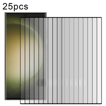 For Samsung Galaxy S23 Ultra 5G 25pcs Full Glue Screen Tempered Glass Film, Support Fingerprint Unlocking by buy2fix