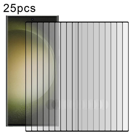 For Samsung Galaxy S23 Ultra 5G 25pcs Full Glue Screen Tempered Glass Film, Support Fingerprint Unlocking by buy2fix
