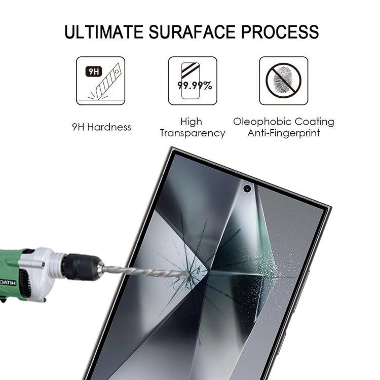 For Samsung Galaxy S25 Ultra 5G 25pcs Full Glue Screen Tempered Glass Film, Support Fingerprint Unlocking by buy2fix