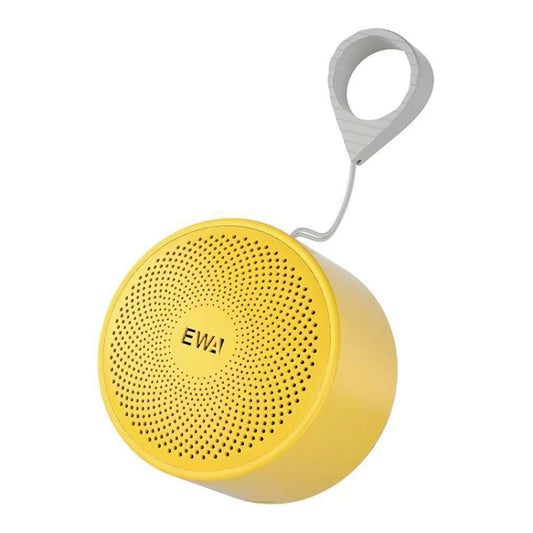 EWA A124 Portable Mini TWS Bluetooth Speaker Outdoor IPX5 Waterproof Subwoofer(Yellow) - Waterproof Speaker by EWA | Online Shopping UK | buy2fix