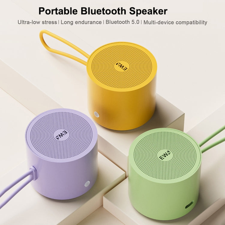 EWA A127 Outdoor IPX5 Waterproof Portable Mini TWS Wireless Bluetooth Speaker(Purple) - Waterproof Speaker by EWA | Online Shopping UK | buy2fix