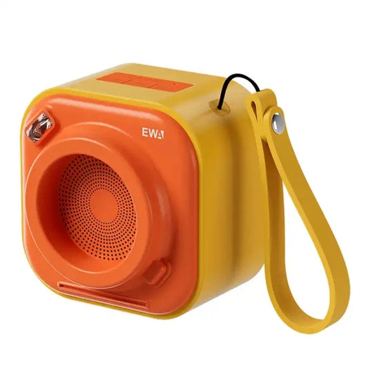 EWA A132 Portable Mini Stereo Wireless Bluetooth Speaker(Yellow Orange) - Mini Speaker by EWA | Online Shopping UK | buy2fix