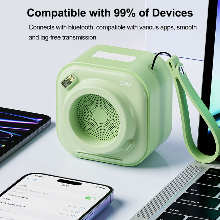 EWA A132 Portable Mini Stereo Wireless Bluetooth Speaker(Blue) - Mini Speaker by EWA | Online Shopping UK | buy2fix