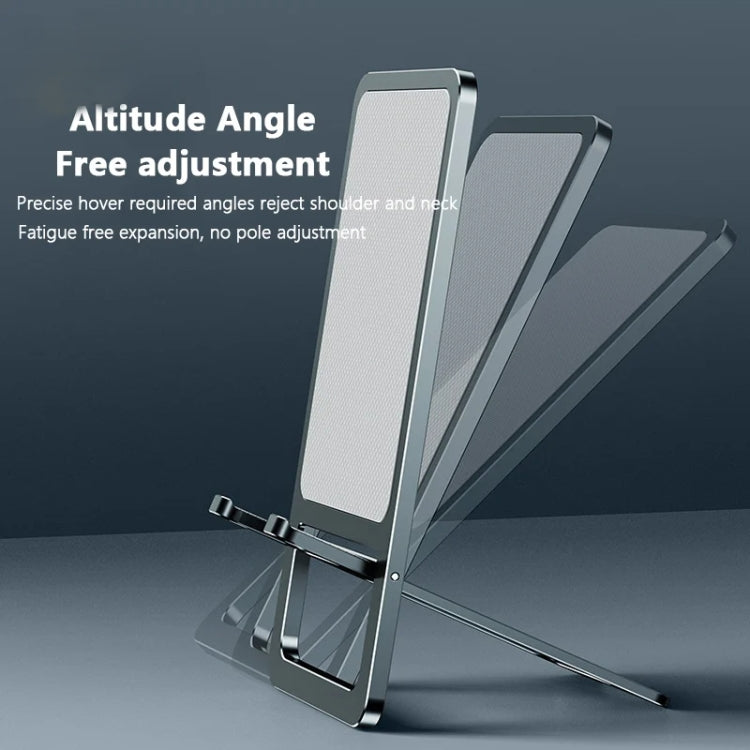 029 Desktop Portable Folding Aluminum Alloy Phone Holder(Metal Gun) - Desktop Holder by buy2fix | Online Shopping UK | buy2fix