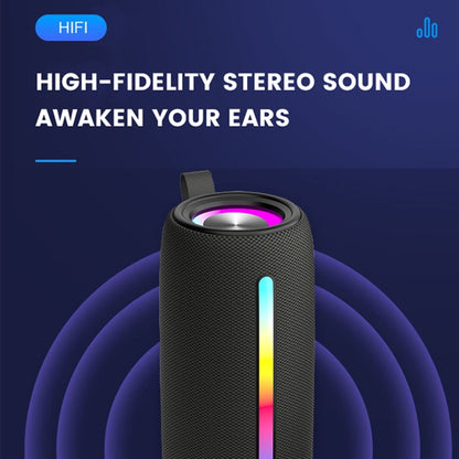 L12 Colorful LED Wireless Bluetooth-compatible Portable Speaker(Red) by buy2fix