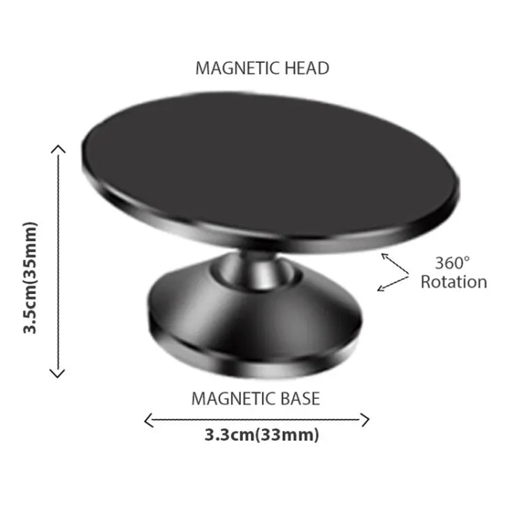 ZF015 Magnetic Suction Lazy Aluminum Alloy Phone Holder(Black) - Lazy Bracket by buy2fix | Online Shopping UK | buy2fix