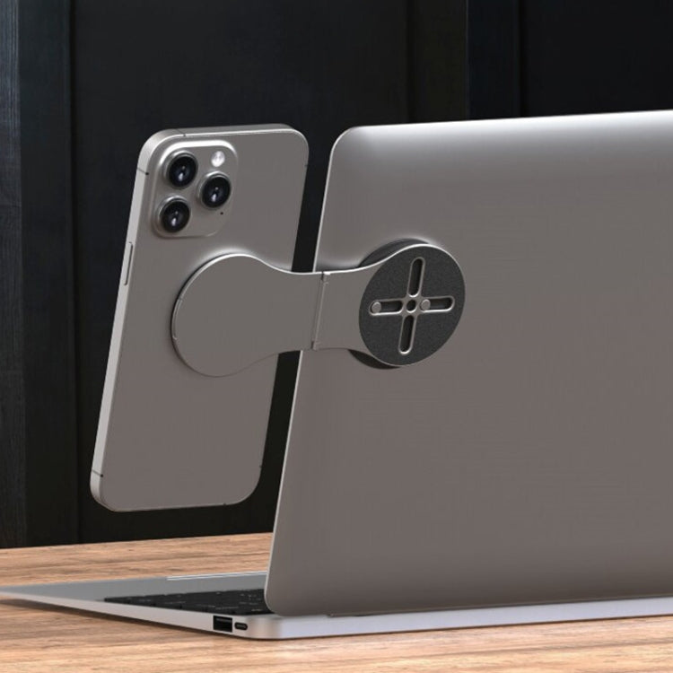 Folding Magnetic Desktop Phone Holder(Black) - Lazy Bracket by buy2fix | Online Shopping UK | buy2fix