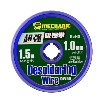 Mechanic DW50 1.5m Super Strong Tin Absorption Strip, Width:1.0mm - Welding Wire by MECHANIC | Online Shopping UK | buy2fix