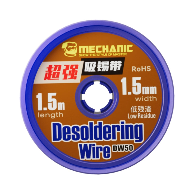Mechanic DW50 1.5m Super Strong Tin Absorption Strip, Width:1.5mm - Welding Wire by MECHANIC | Online Shopping UK | buy2fix