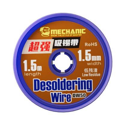 Mechanic DW50 1.5m Super Strong Tin Absorption Strip, Width:1.5mm - Welding Wire by MECHANIC | Online Shopping UK | buy2fix