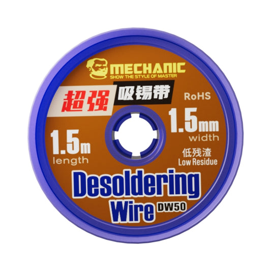 Mechanic DW50 1.5m Super Strong Tin Absorption Strip, Width:1.5mm - Welding Wire by MECHANIC | Online Shopping UK | buy2fix