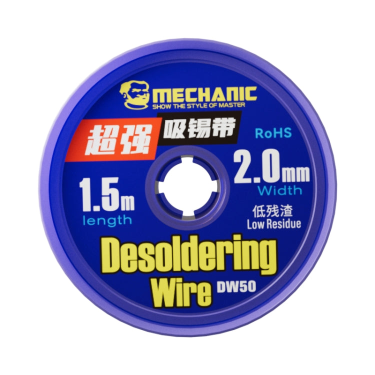 Mechanic DW50 1.5m Super Strong Tin Absorption Strip, Width:2.0mm - Welding Wire by MECHANIC | Online Shopping UK | buy2fix