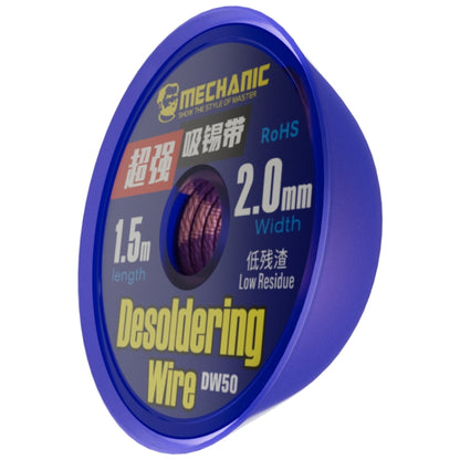 Mechanic DW50 1.5m Super Strong Tin Absorption Strip, Width:2.0mm - Welding Wire by MECHANIC | Online Shopping UK | buy2fix
