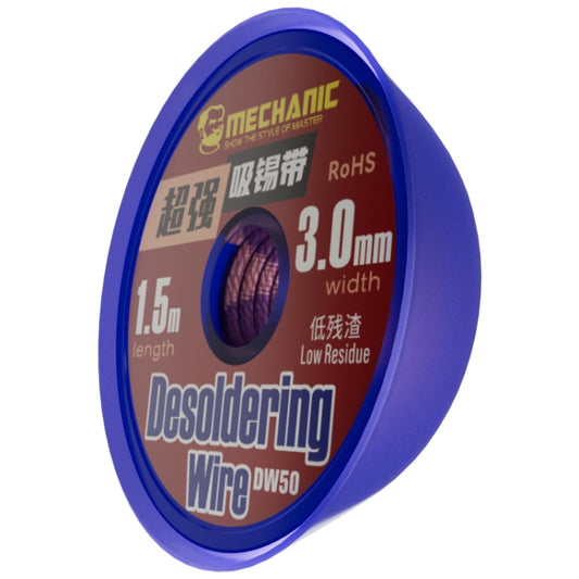Mechanic DW50 1.5m Super Strong Tin Absorption Strip, Width:3.0mm - Welding Wire by MECHANIC | Online Shopping UK | buy2fix