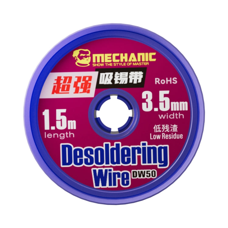 Mechanic DW50 1.5m Super Strong Tin Absorption Strip, Width:3.5mm - Welding Wire by MECHANIC | Online Shopping UK | buy2fix