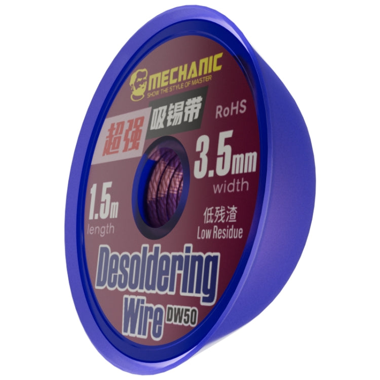 Mechanic DW50 1.5m Super Strong Tin Absorption Strip, Width:3.5mm - Welding Wire by MECHANIC | Online Shopping UK | buy2fix