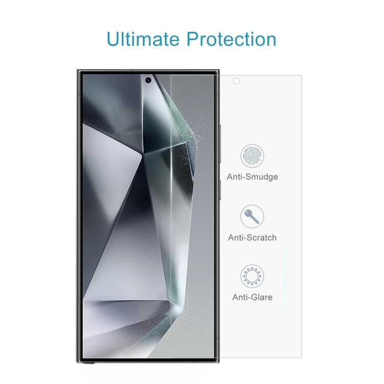 For Samsung Galaxy S25 Ultra 5G 10pcs 0.18mm 9H 2.5D Tempered Glass Film, Support Fingerprint Unlocking by buy2fix