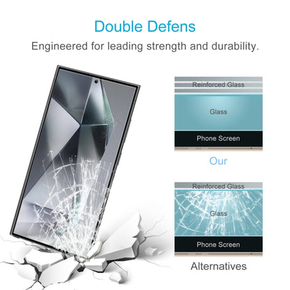 For Samsung Galaxy S25 Ultra 5G 10pcs 0.18mm 9H 2.5D Tempered Glass Film, Support Fingerprint Unlocking by buy2fix