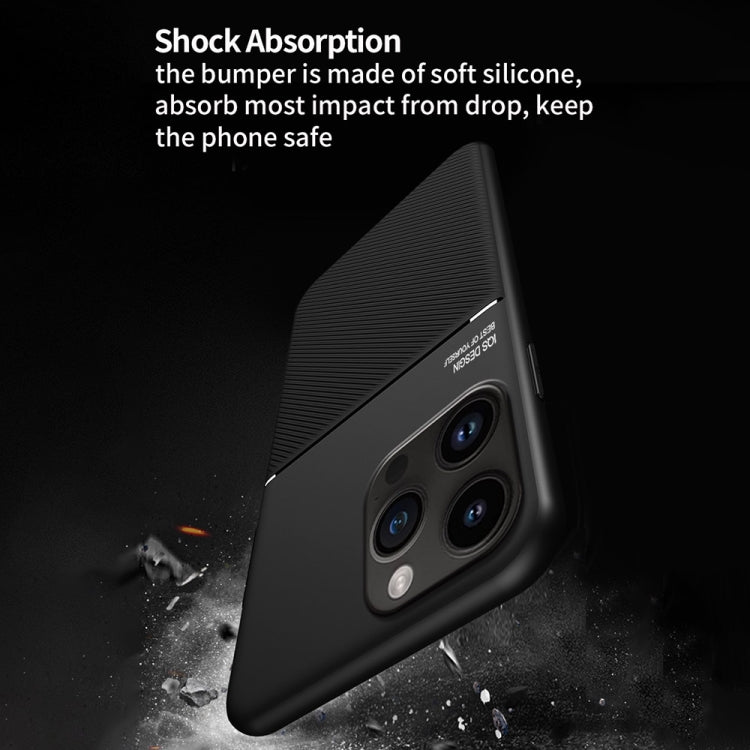 For iPhone 16 Pro Classic Tilt Strip Grain Magnetic Shockproof PC + TPU Phone Case(Green) by buy2fix