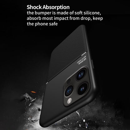 For iPhone 16 Pro Classic Tilt Strip Grain Magnetic Shockproof PC + TPU Phone Case(Green) by buy2fix
