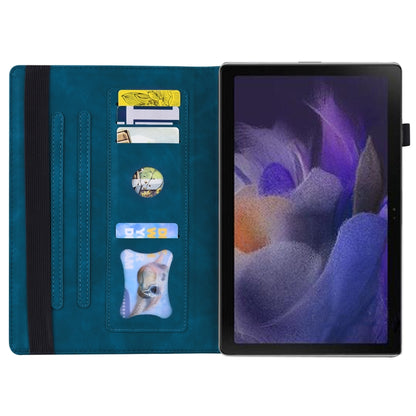 For Lenovo Tab M11 / Xiaoxin Pad 11 2024 Business Shockproof Horizontal Flip Leather Tablet Case(Blue) - Lenovo by buy2fix | Online Shopping UK | buy2fix