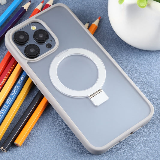 For iPhone 15 Pro DFANS DESIGN Frosted Magsafe Magnetic Holder Phone Case(Grey) by DFANS DESIGN