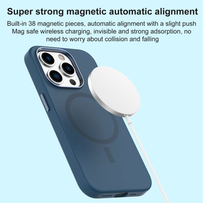 For iPhone 15 Pro Max Mutural Karen Series Liquid Silicone Magsafe Phone Case(Navy Blue) - iPhone 15 Pro Max Cases by Mutural | Online Shopping UK | buy2fix
