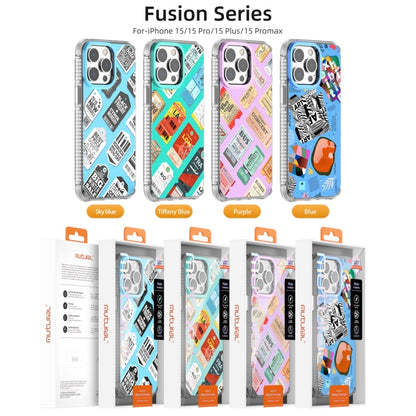 For iPhone 15 Pro Mutural Fusion Series Phone Case(Purple) - iPhone 15 Pro Cases by Mutural | Online Shopping UK | buy2fix