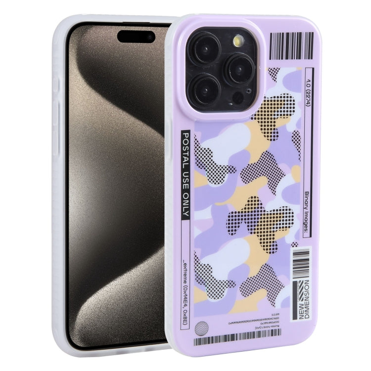 For iPhone 15 Pro Mutural Billboard Series Phone Case(Purple) - iPhone 15 Pro Cases by Mutural | Online Shopping UK | buy2fix