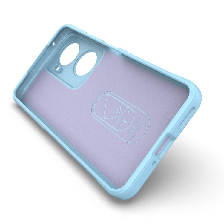 For Huawei nova 11 SE Magic Shield TPU + Flannel Phone Case(Light Blue) - Huawei Cases by buy2fix | Online Shopping UK | buy2fix