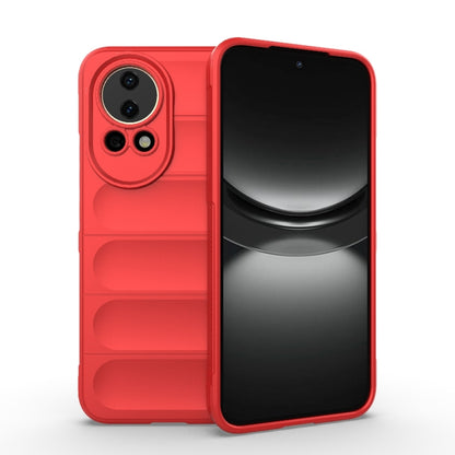 For Huawei nova 12 5G Magic Shield TPU + Flannel Phone Case(Red) - Huawei Cases by buy2fix | Online Shopping UK | buy2fix