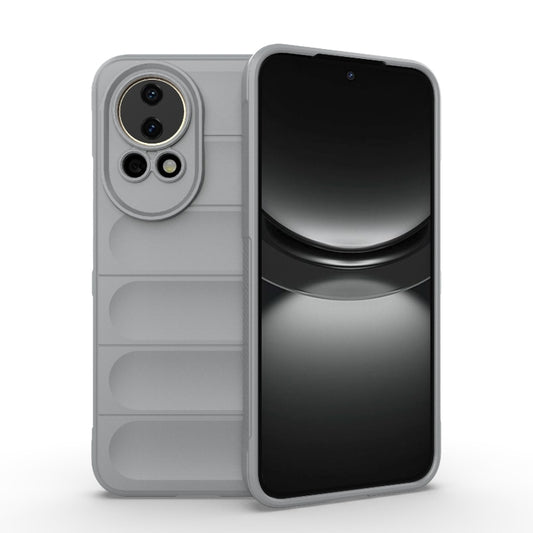 For Huawei nova 12 5G Magic Shield TPU + Flannel Phone Case(Grey) - Huawei Cases by buy2fix | Online Shopping UK | buy2fix