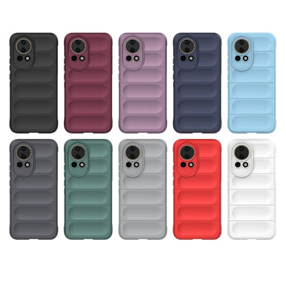 For Huawei nova 12 5G Magic Shield TPU + Flannel Phone Case(Grey) - Huawei Cases by buy2fix | Online Shopping UK | buy2fix
