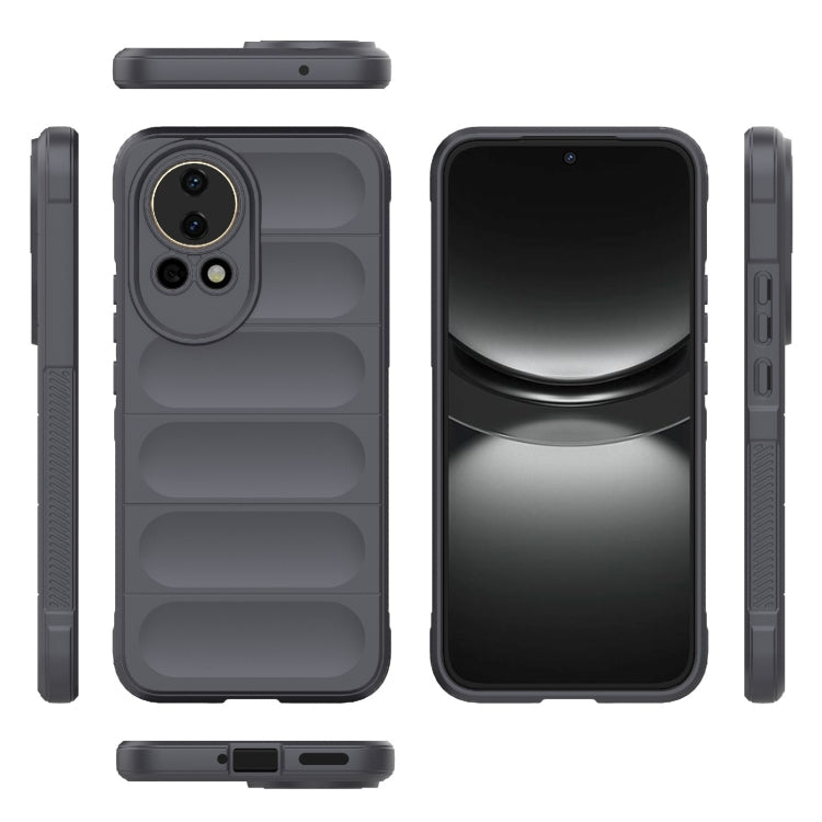 For Huawei nova 12 5G Magic Shield TPU + Flannel Phone Case(Dark Grey) - Huawei Cases by buy2fix | Online Shopping UK | buy2fix